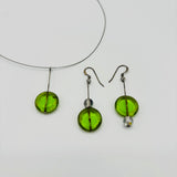 Necklace with Green Statement Bead