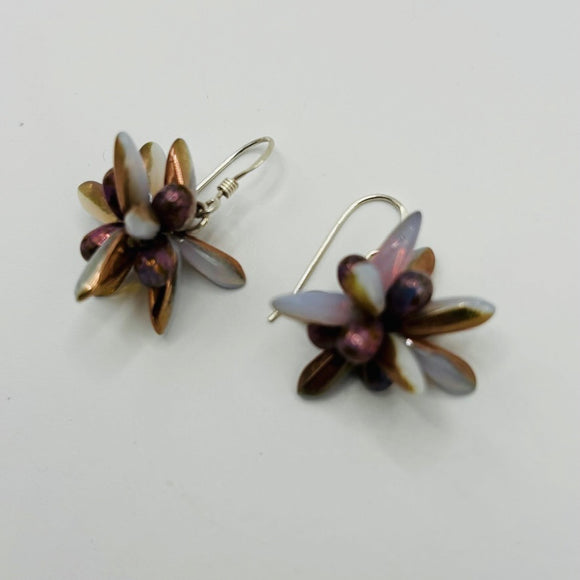 Mia Earrings in Soft Gold Purple