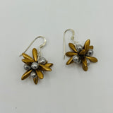 Mia Earrings in Matte Gold