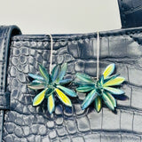 Eileen Maxi Earrings in Montana Blue with Shine - Sterling Silver