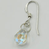 Kate Earrings in Crystal Cut - Sterling Silver