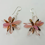 Laura Earrings in Pink and Gold - Sterling Silver (Copy)