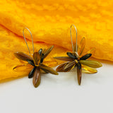 Eileen Earrings in Dark Beige and Opaque