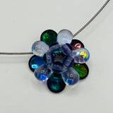 Annette Necklace Single Flower in Deep Purple