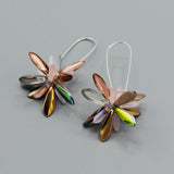 Eileen Earrings in Pink, Rose Gold, and Shiny Multicolor