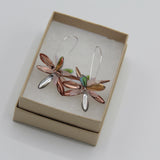 Eileen Earrings in Pink, Rose Gold, and Shiny Multicolor