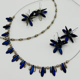 Eileen Earrings in Midnight Blue