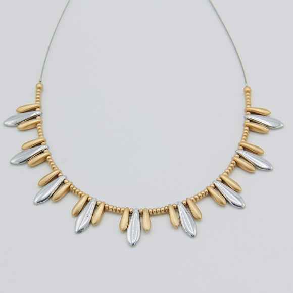 Rebecca Necklace in Gold and Silver