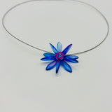 Elizabeth Necklace in Royal Blue with Magenta