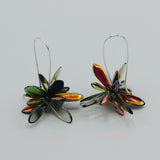 Eileen Earrings in Multicolor with Transparent Grey Accent