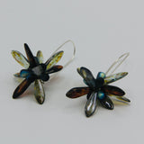 Eileen Earrings in Earthy Green Brown