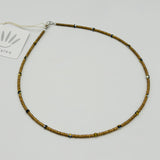 Kylie Necklace in Gold and Metallic Grey