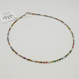 Kylie Necklace in Multicolor with White Pearls