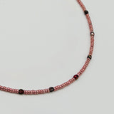 Kylie Necklace in Rose Gold and Mutlicolor