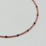 Kylie Necklace in Rose Gold and Mutlicolor