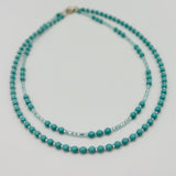 Kylie Necklace in Turquoise Triplets