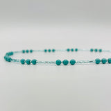 Kylie Necklace in Turquoise Triplets