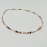 Kylie Necklace in Three Shades of Pearl