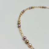 Kylie Necklace in Three Shades of Pearl