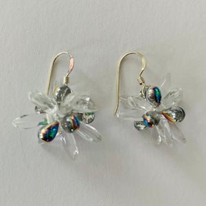 Mia Earrings in Shiny Crystal Clear with A/B drops