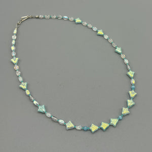Kylie Necklace in Turquoise and Shiny White