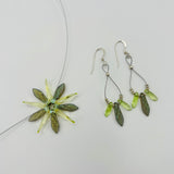 Janet Maxi Earrings in Luminous Laser Etched Gray