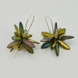 Eileen Earrings in Matte Gold and Pastel Multicolor