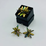 Eileen Earrings in Matte Gold and Pastel Multicolor