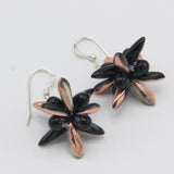 Mia Earrings in Black and Gold