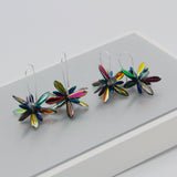 Eileen Earrings in Shiny Multicolor with Blue Accent