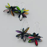 Eileen Earrings in Shiny Multicolor with Blue Accent