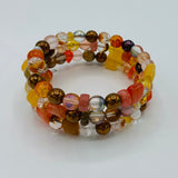 Whitney Bracelet Multicolor with Shades of Copper, Brown, and Marigold