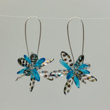 Shelalee Eileen Earrings Turquoise Czech Glass Beads