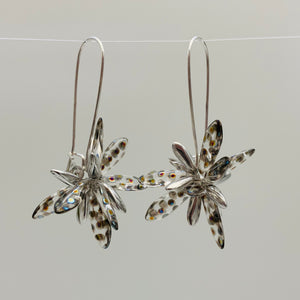 Eileen Earrings in Crystal Metallic with Silver