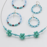 Hannah Earrings In Blue and Green
