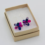 Tracy Earrings in Mix Of Pink, Purple and Blue