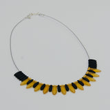 Rebecca Necklace in Black and Gold