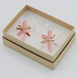 Laura Earrings in Soft Pink and Gold