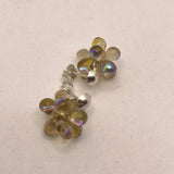 Tami Post Earrings in Transparent Shiny Beige
