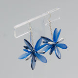 Laura Earrings in Bright Blue Laser-Etched