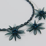 Anna Layered Necklace in Matte Classic Denim Blue