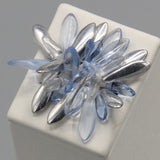 Wendy Ring in Silver Crystal with Light Blue Accents