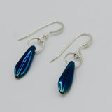 Jane Earrings in Shiny Iris Blue