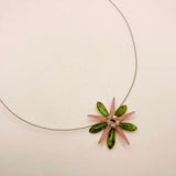 Elizabeth Necklace in Pink and Green