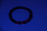 Shelalee Zion Bracelet Neon Blue Purple Czech Glass Beads