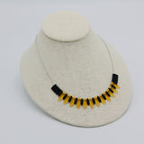 Rebecca Necklace in Black and Gold