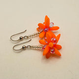 Mia Earrings in Neon Orange
