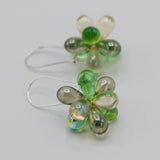 Tracy Earrings in Shimmering Brown and Green