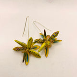 Natalie Earrings in Laser-Etched Honey Yellow