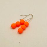 Olivia Earrings in Neon Orange